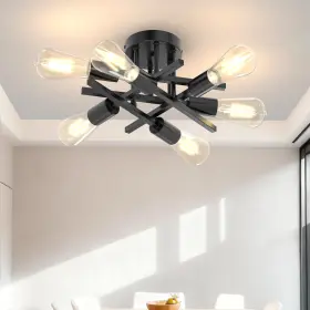 B0FRYD53HT PHAOSIO Semi Flush Mount Ceiling Light Fixture Cha
