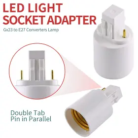 772324605208 PHITUODA Socket Adapter Lamp Base Holder Pin Bul #3
