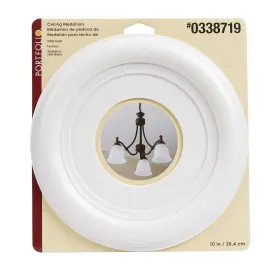 0338719 PORTFOLIO Ceiling Medallion Light Fixture Fan Finish #2