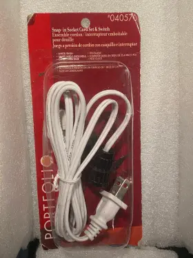 081069506603 PORTFOLIO Snap Socket Cord Set Switch
