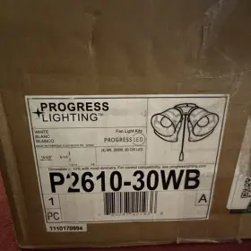 P2610-30WB PROGRESS LIGHTING Fan Light Ceiling Kit