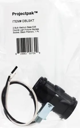 816682027309 PROJECTPAK Double Bulb Socket Twin Cluster Med #2
