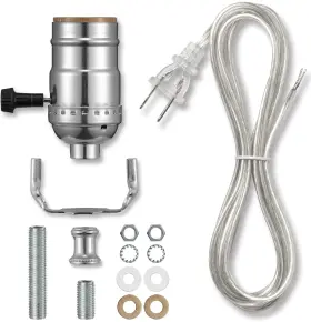 973832861429 QC Lamp Soket Replaement Rewire Repair Table Kit
