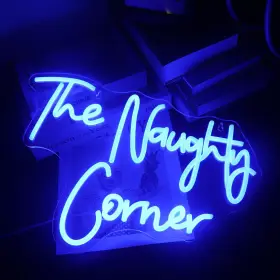 B0CKMNFJYQ QIAOFEI Led Naughty Corner Neon Sign Usb Wall