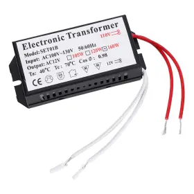 Qiilu B0c1c872mg 120v 160w Halogen Light Transformer Electronic 110v To 12v