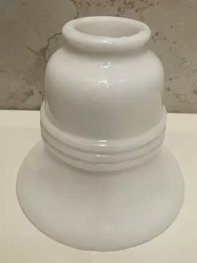 2522 QUORUM Milk Opal Glass Shade Sconce Fan Horizontal