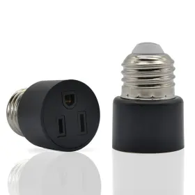QC-27 QVQCWD Prong Outlet Socket Adapter Light Bulb Converter