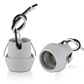 QC-33 QVQCWD Porcelain Keyless Light Socket Heat Double Snap