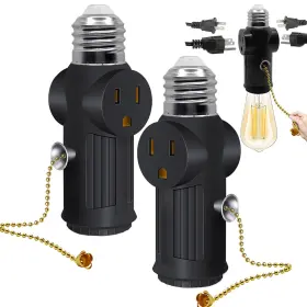 717331578817 QYKAVM Light Socket Outlet Adapter Prong