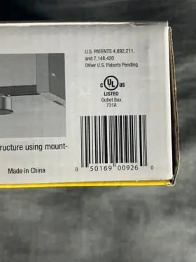 050169009260 RACO Hubbell Ceiling Fan Light Fixture Brace Box #2