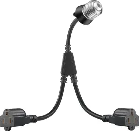 313088142129 RENSHAN Lighting Adapter Dual Outlets Bulb