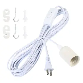 762849370262 RESISPA Plug Pendant Light Socket Lantern Cord