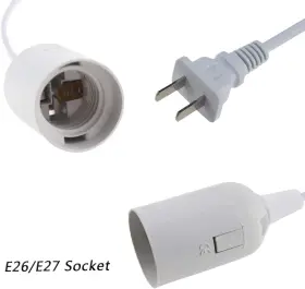 313034585581 REXTIN Led Light Socket Extension Cord Switch #2