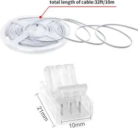 FB0424 RGBZONE Led Extension Cable Wire Connectors Strip #2