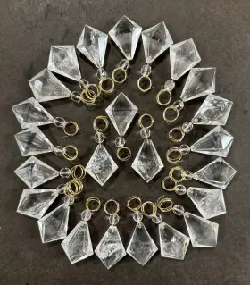 CC-411009A24MI ROCKCRYSTALPLAZA Crystal Chandelier Sconce