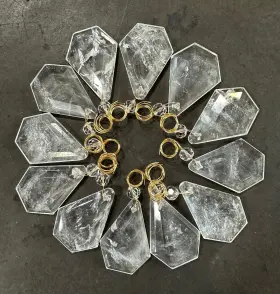 CNH-531004A12MI ROCKCRYSTALPLAZA Crystal Chandelier Quartz