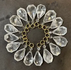 FKC-2191008A16MI ROCKCRYSTALPLAZA Crystal Chandelier Quartz