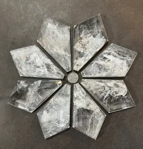 KDC-2251003A8MI ROCKCRYSTALPLAZA Natural Crystal Chandelier