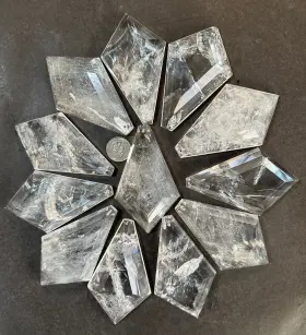 KDC-2281003A12MI ROCKCRYSTALPLAZA Natural Crystal Chandelier