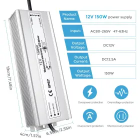 610406145764 ROLANCHE Led Driver Waterproof Power Supply #3