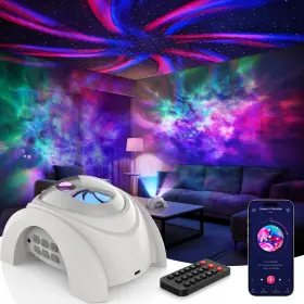 B0FR8RZXY2 ROSSETTA Dual Galaxy Star Projector Bluetooth
