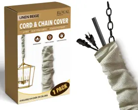 131405496075 ROYAL DESIGNS Cord Chain Cover Linen Fabric