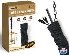 B00INKCUWU ROYAL DESIGNS Silktype Fabric Cord Chain Cover