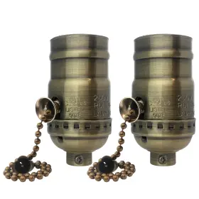 LS-5017-AB-2 ROYAL DESIGNS Chain Lamp Socket Incandescent Led