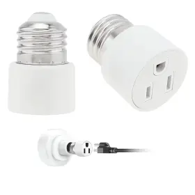 EPC-LAS-708 RTNLIT Prong Screw Plug Adapter Light Bulb Outlet