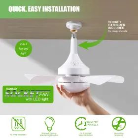 Rtusfsd-ex RWNTAO Socket Ceiling Fan Light Remote Extender #2