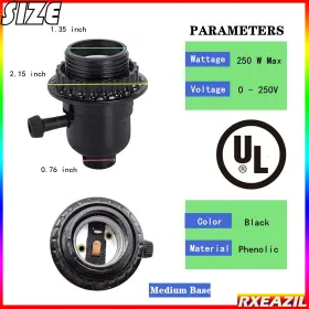 RVUS0071LS01 RXEAZIL Turn Knob Lamp Socket Phenolic #2