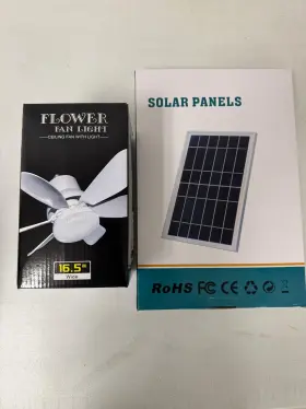 DJ-FL08 SADALAK Solar Ceiling Fan Light Battery
