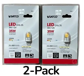 S8601 SATCO Jc Led Gy Pin Base Pack