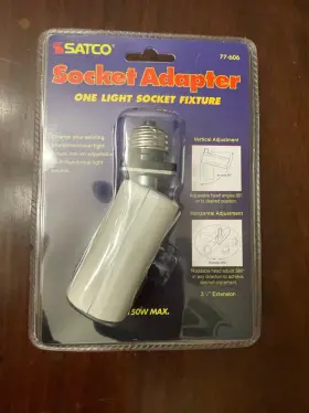 SF77-606 SATCO Light Socket Adapter Standard Base