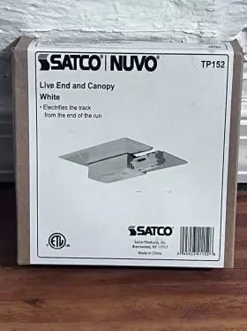 TP152 SATCO Single Circuit End Canopy Track Lighting
