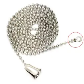BELL-C32017SB1-1M-B CEILING Fan Chain Extender Steel Beaded