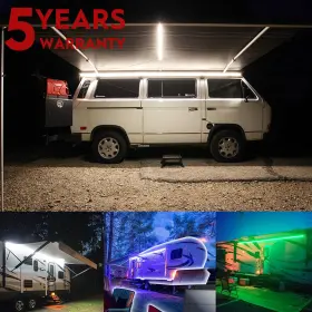611223346365 SHENKENUO Rv Led Camper Awning Boat Light Set Ir