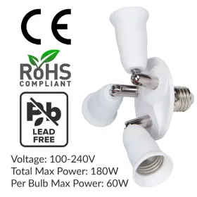 445008983932 SIMBA LIGHTING Light Bulb Socket Adapter Heads #3
