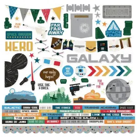 5A0022JF-1G5CL SIMPLE STORIES Say Cheese Galaxy Cardstock