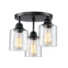 B097TV28GF SINMILA Semi Flush Mount Ceiling Light Fixtur