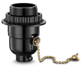 6973832860030 SIXZOONM Chain Light Bulb Socket Shade Ring