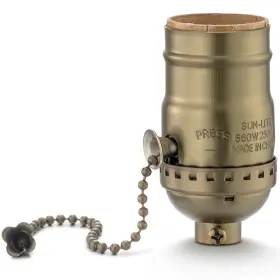 973832862495 SIXZOONM Chain Lamp Socket Standard Base Tab