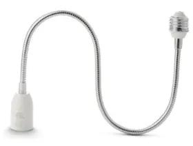 Sixzoonm Dt01 Light Socket Extender Flexible Extension Adapter E26 To 2 Ft - 60 Cm