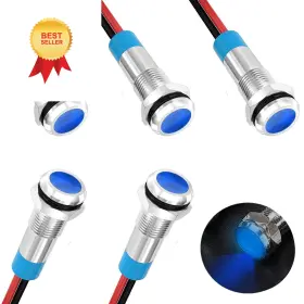 DQ-6P-B-12 SMSEACE Ac Led Indicator Light Waterproof Flat
