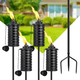 B0D4QF9TM7 SNOGSWOG Citronella Torches Set Garden
