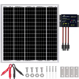 50W-24V SOLPERK Solar Panel Waterproof Pwm Controller Kit