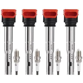 UF529 SPARKWHIZ Ignition Coil Spark Plugs Set Audi Volkswa