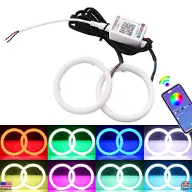 B086PJQ913 STANLEY Led Halo Rings Car Lamp Control Multicolor