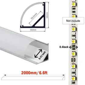 821906652847 STARLANDLED Led Channel Pack Light Track End #2