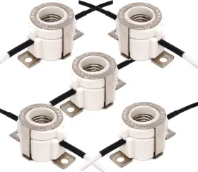 659153805682 STEAMLIT Mini Porcelain Lampholders Socket Bases